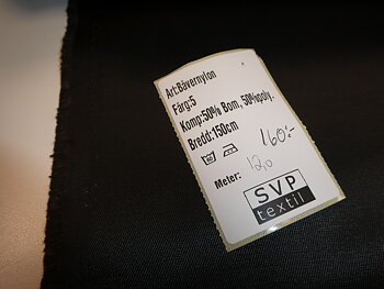 svart bävernylon
