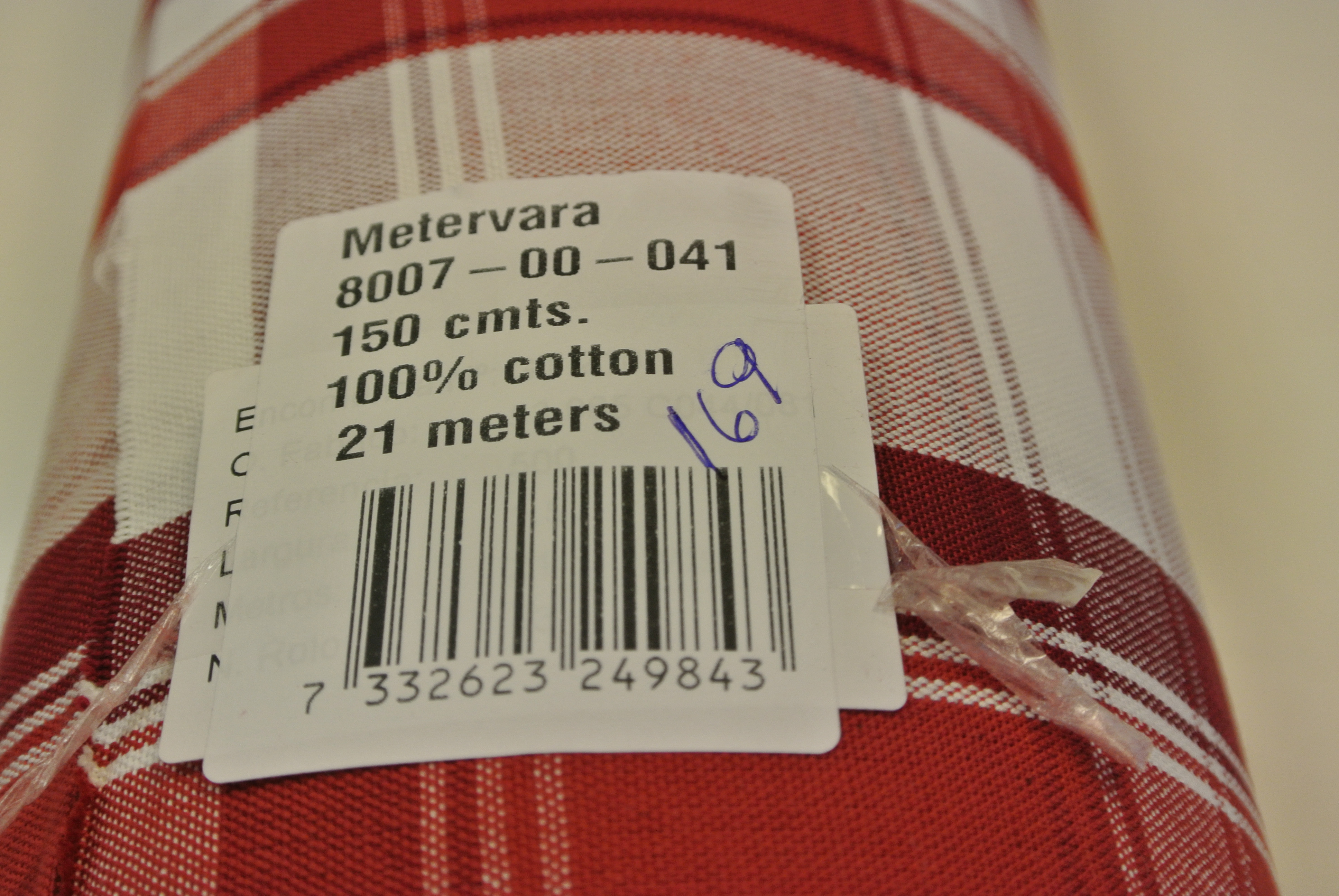 röd rutig m vara - 3