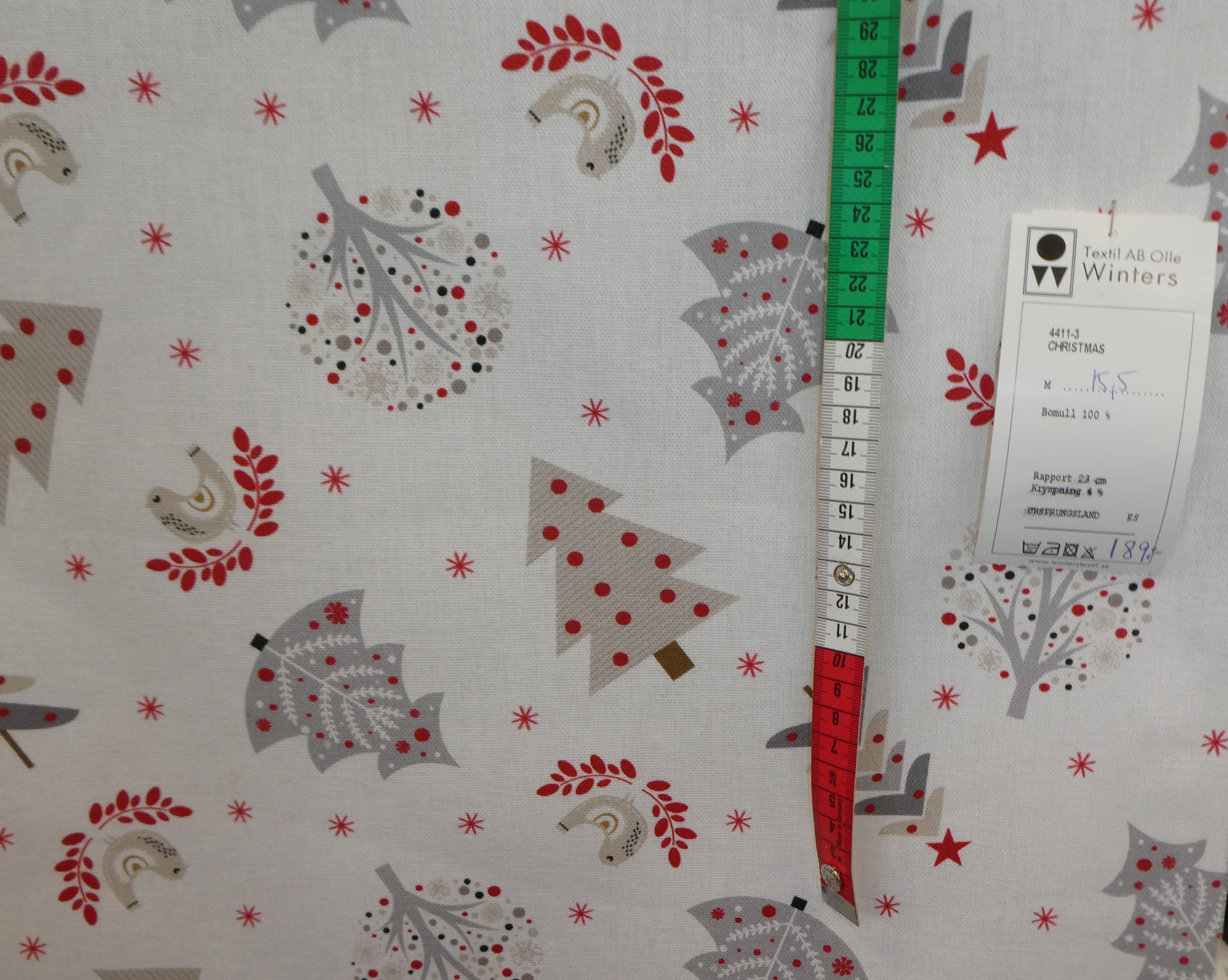 vit bottrn med julmotiv - 2