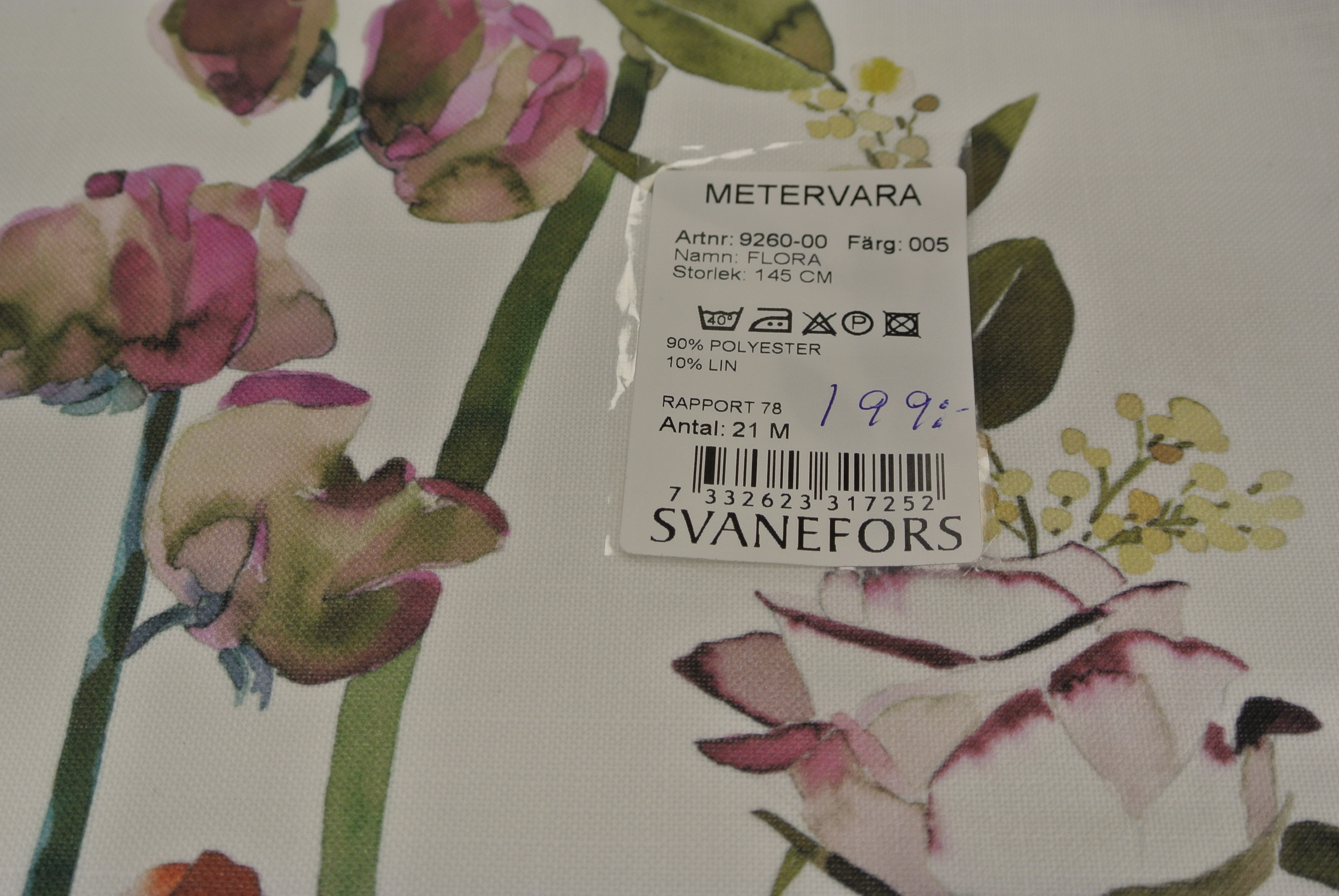 Flora ljus botten med blommor - 2