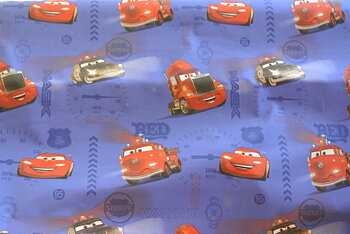 Cars på blå botten