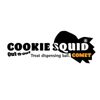Cookie Squid® Comet boll  pink/orange stripe