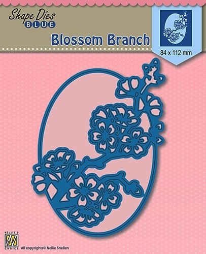  Shape Dies Blue "blossom branch" 