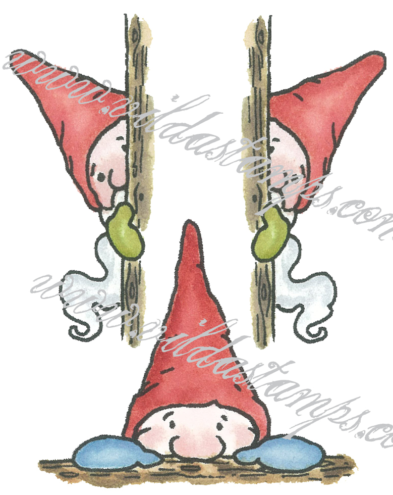 Santa peeking