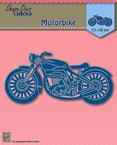 Shape Dies Blue "motorbike" 