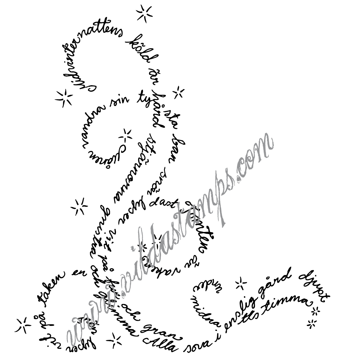 Swirl with christmas texts