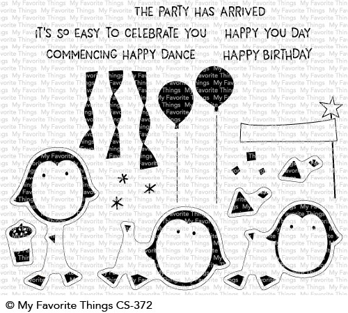 Clear Stamps - Party Penguins