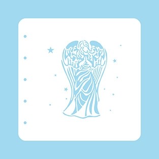 Stencil A6 Christmas time "Angel"