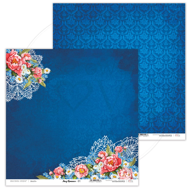 12x12 Navy Romance  01