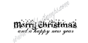"Merry Christmas and a Happy New Year" (med snö)