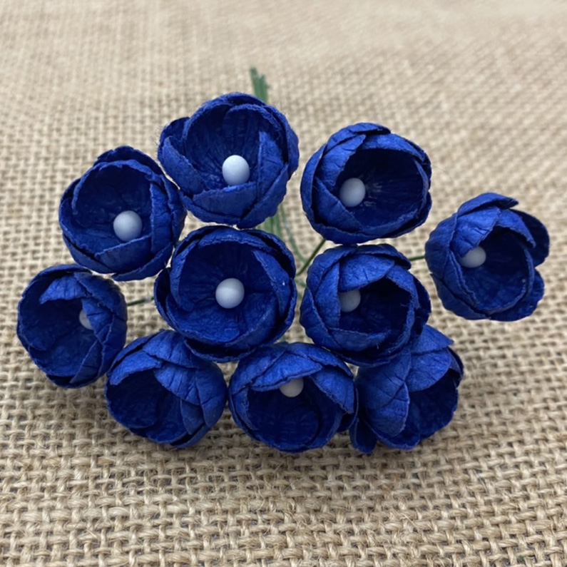 50 Royal Blue  Mist Mulberry Papers Buttercups