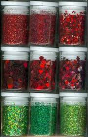 Glitter set, Röd/Grön
