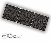 FS109 Optimistic 3/4" Tall Upper/Lower Case