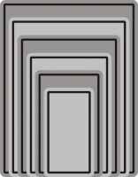 L16 Rectangle Classic - LG Silver Stackers