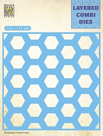 Layered Combi Dies square "Honeycomb" layer B
