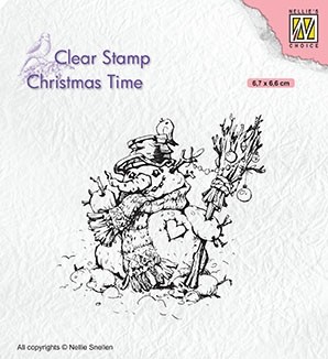 Clear stamps Christmas time "Snowman"