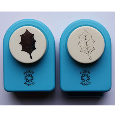 Floral Punch Set - Holly Leaf Medium