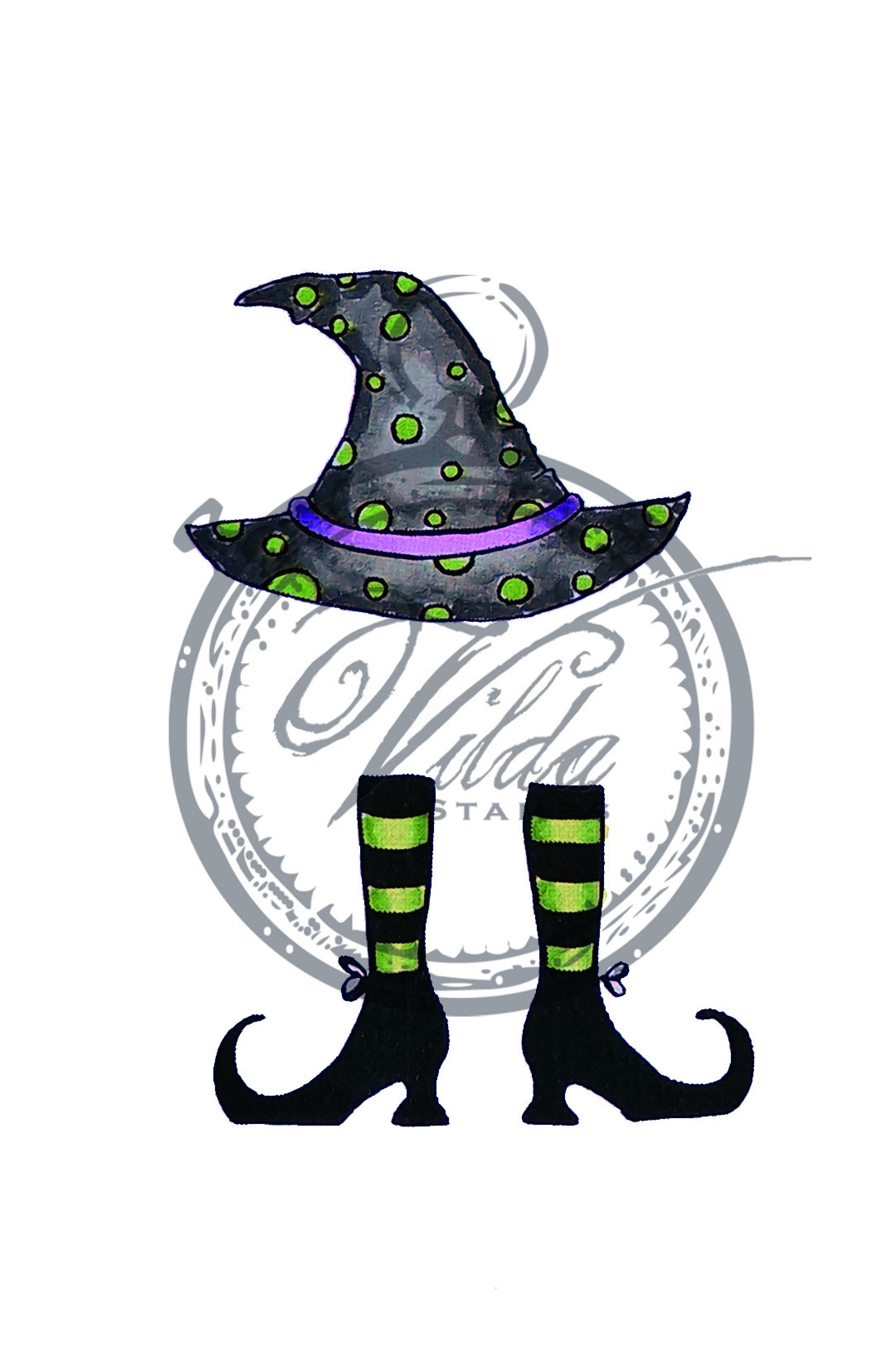 Witch hat and boots