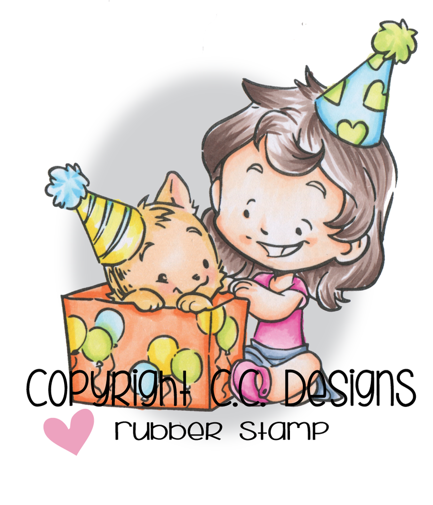 Rustic Sugar Cinnamon's Present Rubber Stamp