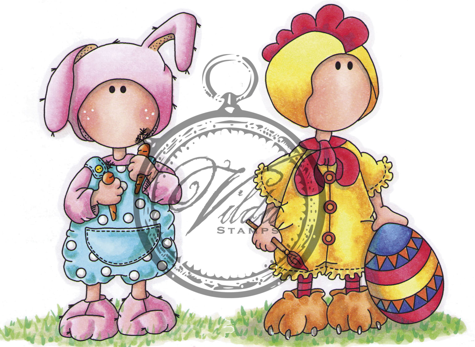 Easterbunny and young hen