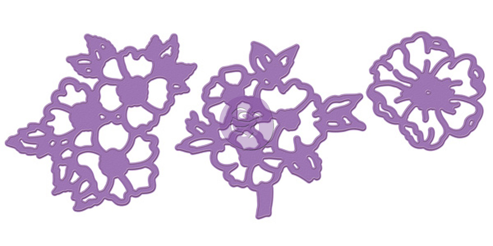 Metal Diecut - Flower cluster set of 3