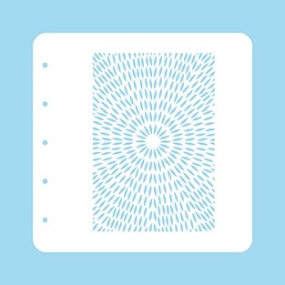 Stencil A6 "burst"