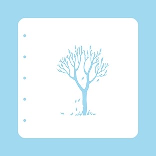 Stencil A6 "tree"