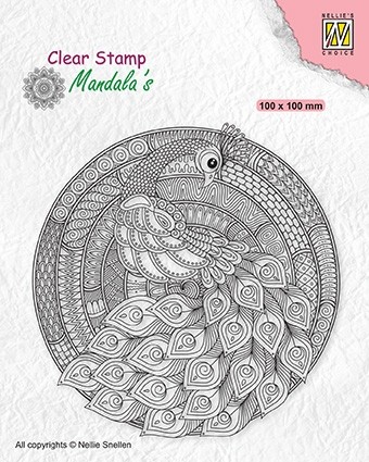 Clear stamps Mandalas "Peacock"