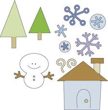 Cuttlebug 2"X2" Die Set 4/Pkg Winter