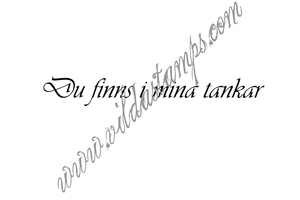 "Du finns i mina tankar"