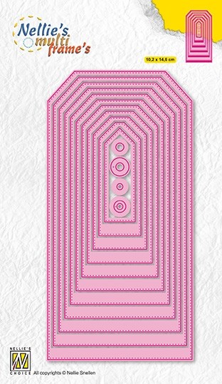 Multi Frame Dies "Stitched straight tag-2"