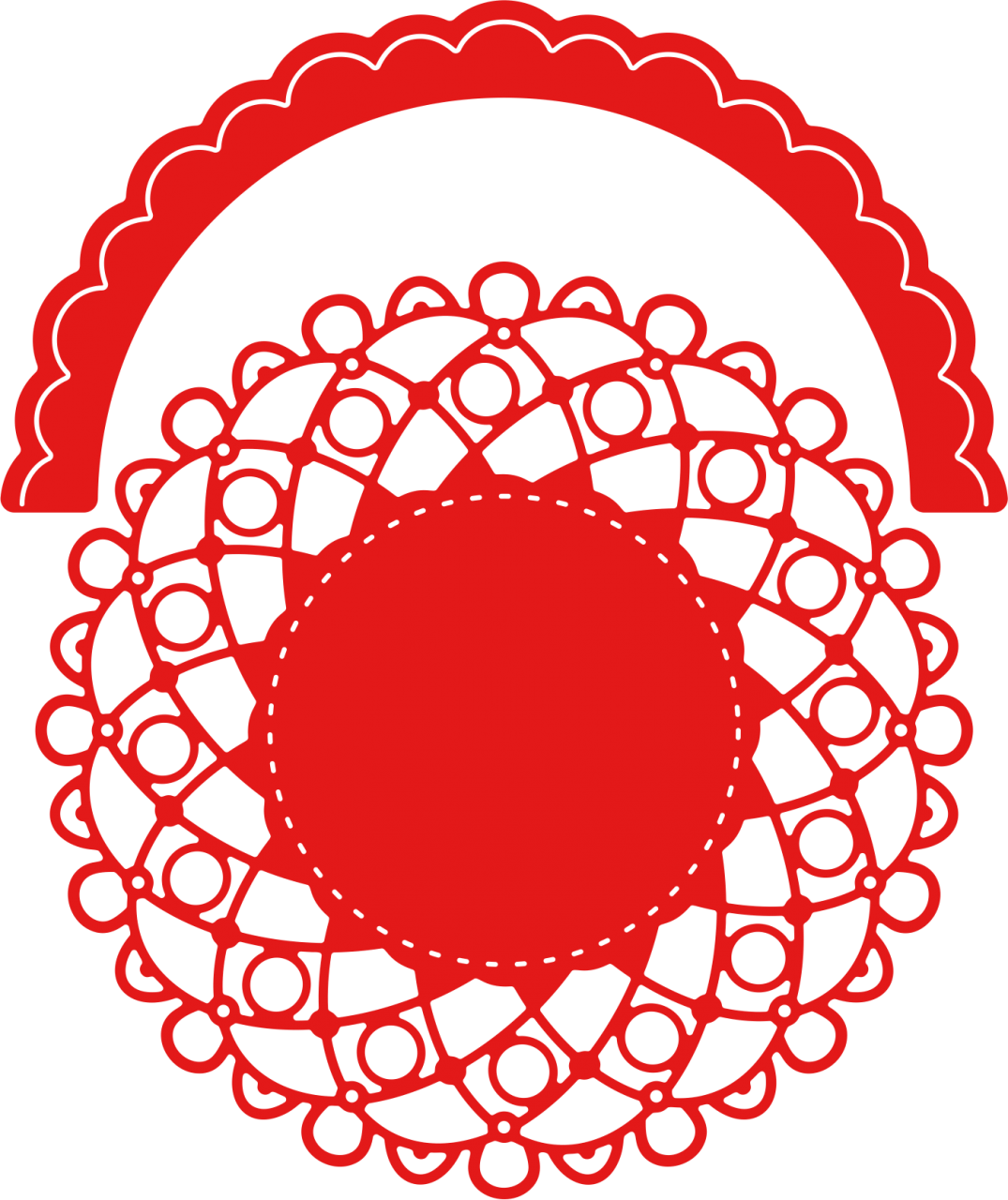 DL262 Dianza Doily w/Angel Wing