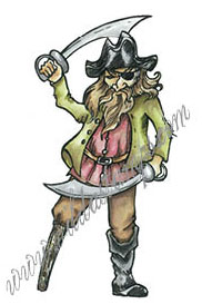 Pirate with sword