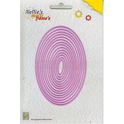 Nellies Multi Frame Die -Straight Oval