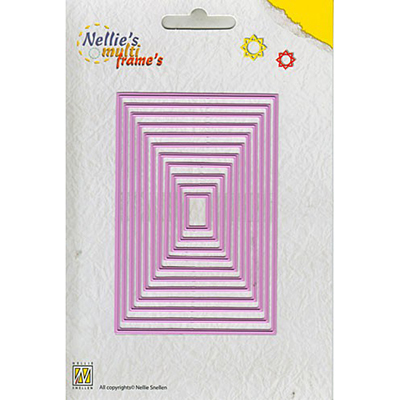 Nellies Multi Frame Die -Straight Rectangle