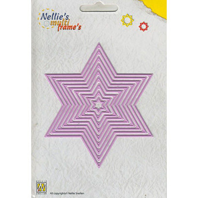 Nellies Multi Frame Die - Straight Star