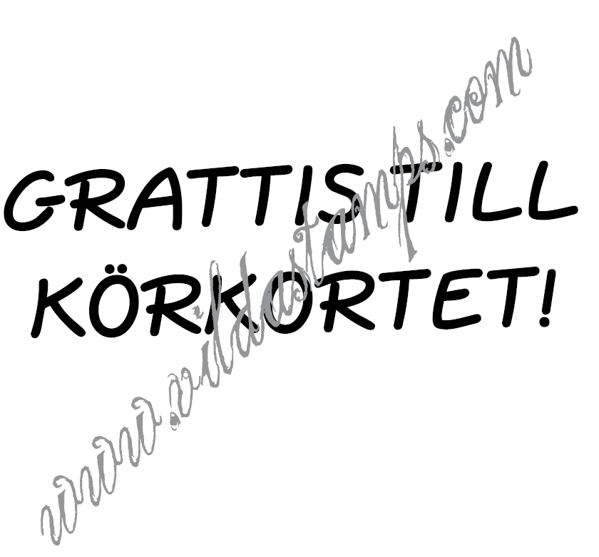 "Grattis till körkortet!"