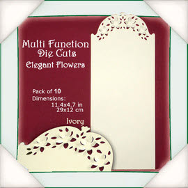 Die Cuts Flowers Creme