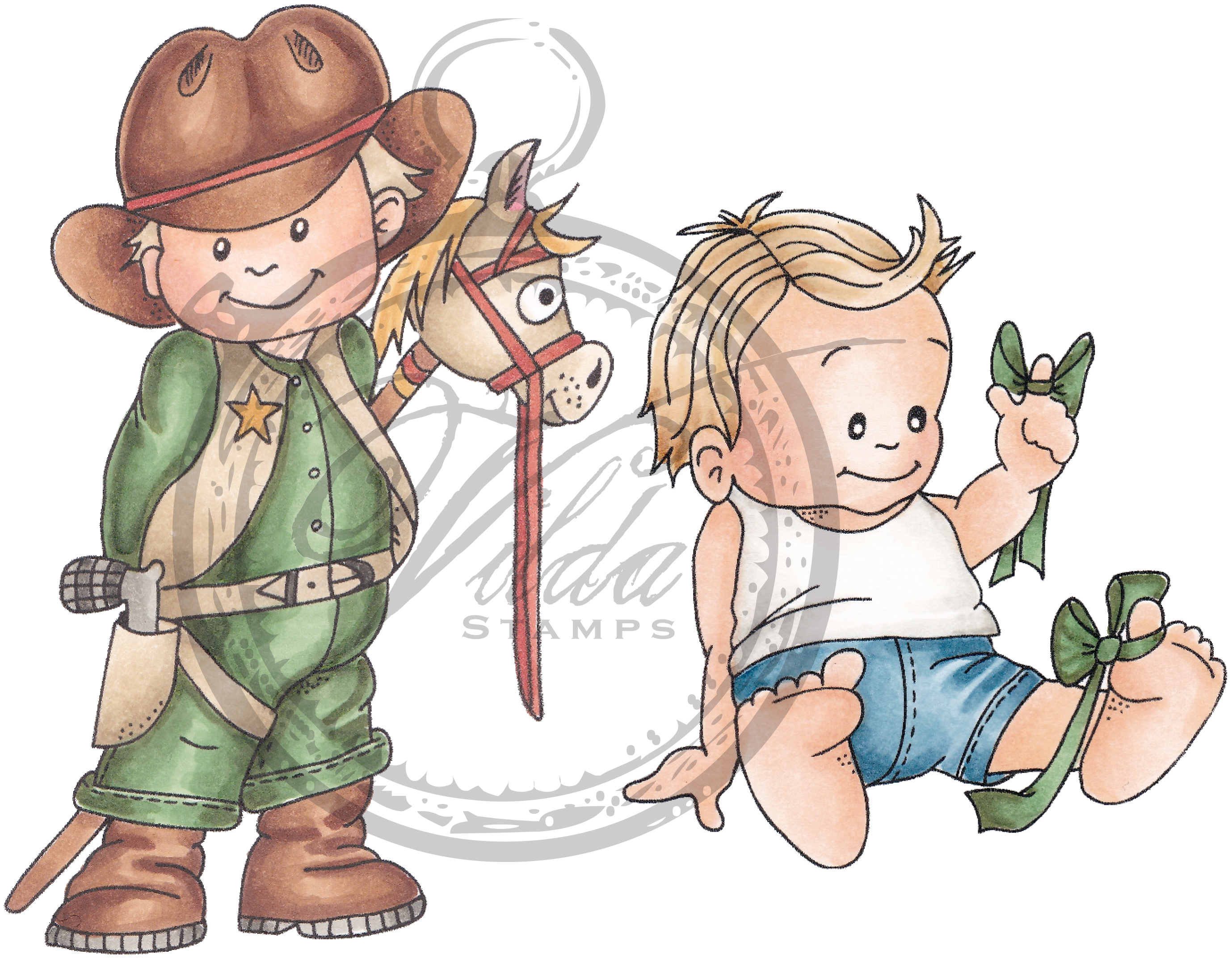 Cowboy & boy