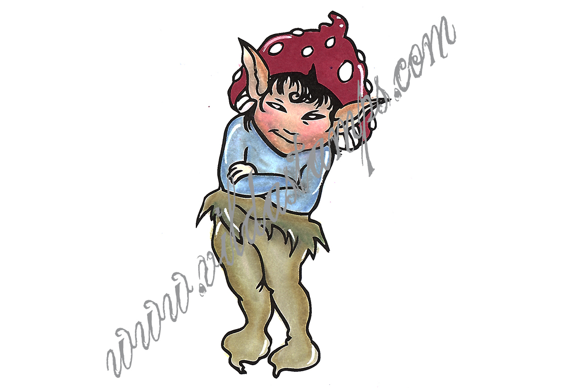 Elf with crossed arms