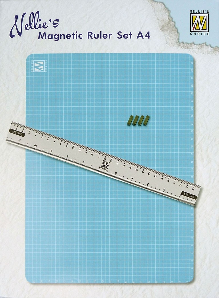 Magnetic Ruler set A4 (Mat+ruler+magnets)