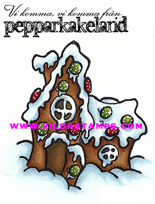 "Vi komma, vi komma från pepparkakeland", gingerbread house