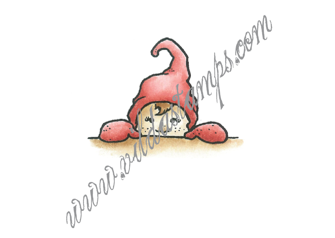 Mini Santa peeking