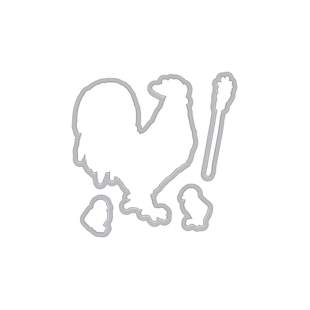 DI350 Color Layering Rooster Frame Cuts (B)