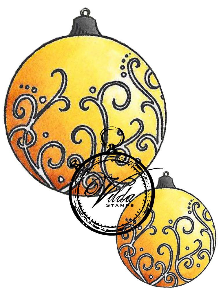 Christmas ornament, swirls