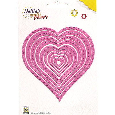 Nellies Multi Frame Die - Wavy Heart