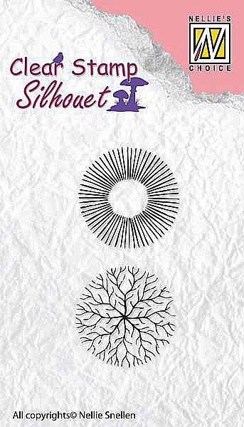  Silhouette Clear Stamps "flower-17" 