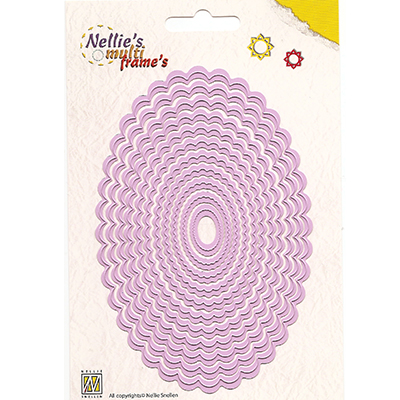 Nellies Multi Frame Die - Wavy Oval