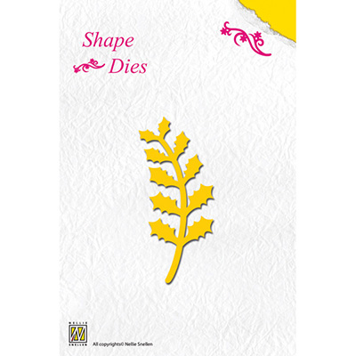 Shape Dies Holly Branches
