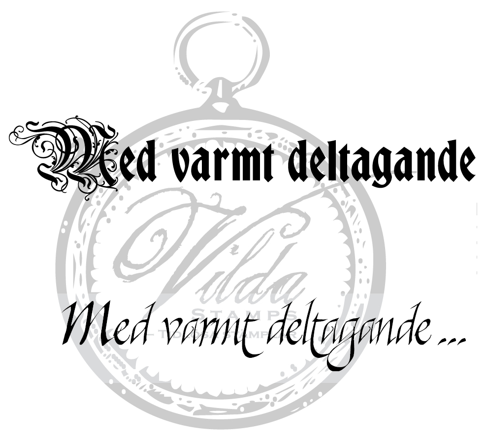 "Med varmt deltagande" (2st)
